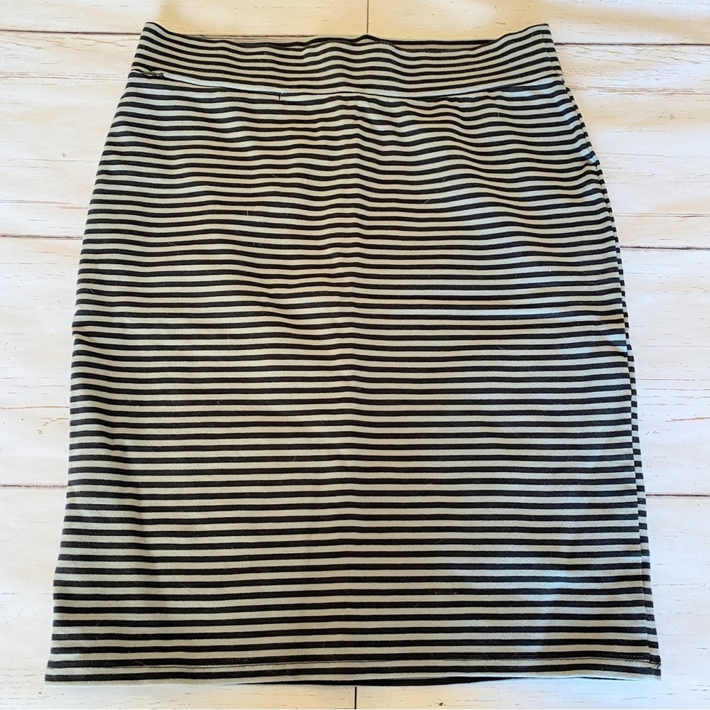 Toad & Co striped pencil skirt